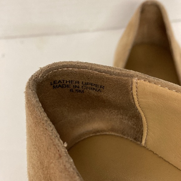 Talbots Leather Suede Women’s Size 6.5 Tan Slip on Loafer Driving Shoes Tassels - Picture 6 of 10